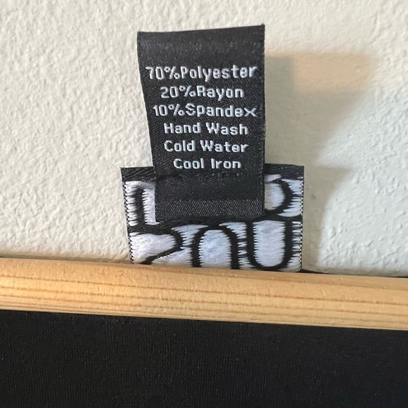 Clara Sun Woo Sleeveless Black Draped Cowl Neck Jersey Knit Dress Size Large - Picture 5 of 8